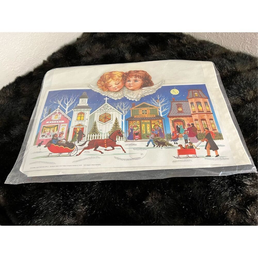 New vintage west Germany Saint Nicholas gift Christmas advent